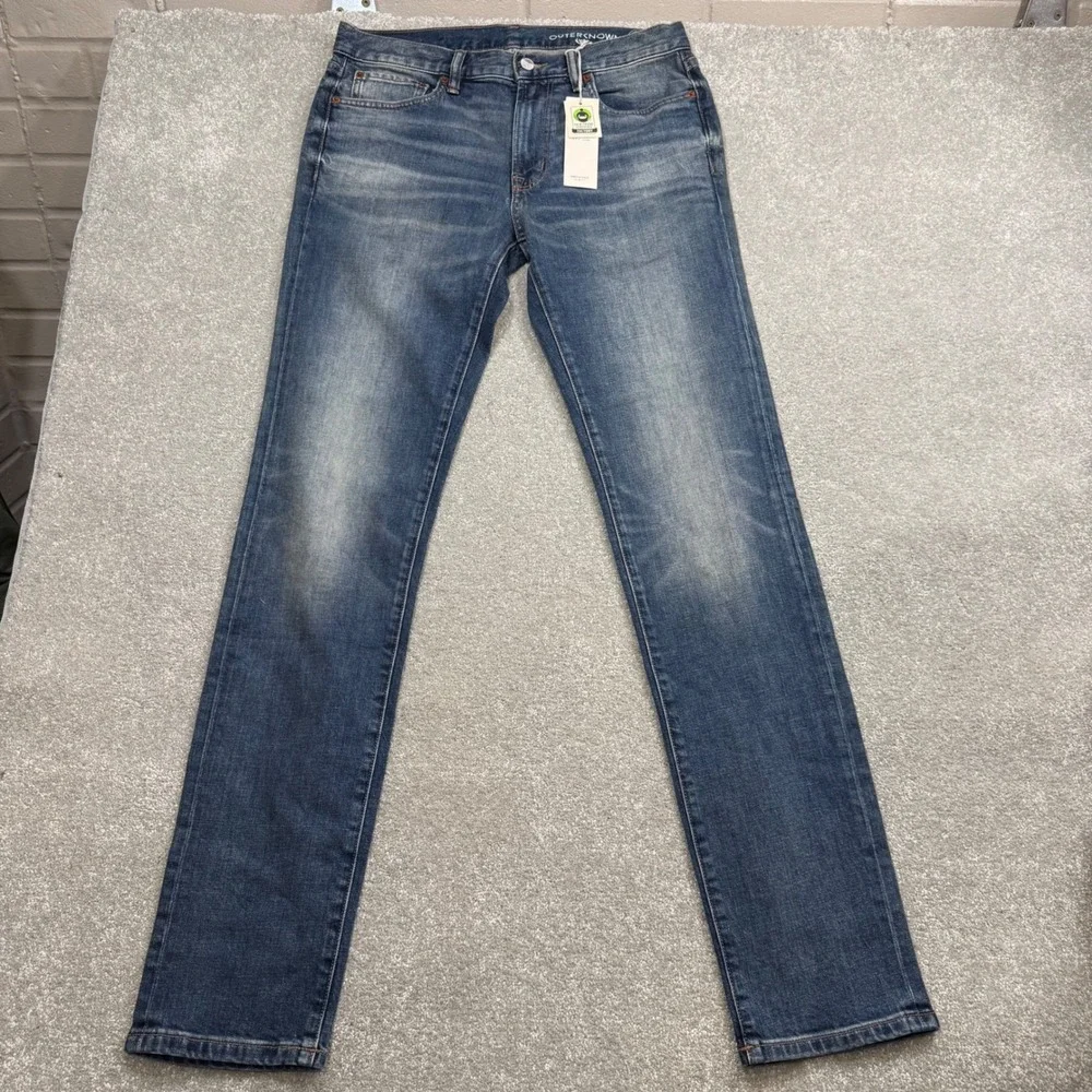 Outerknown Ambassador Slim Fit Jeans Worn Indigo Stretch NWT 31x34 Organic Denim